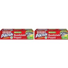 Mabelme Store Prime Piknik Buzdolabı Poşeti Büyük 15'li 2li Paket