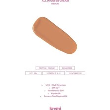 Mabelme Store Kremi All In One Bb Cream Medium · Spf 50+ · Yüksek Kapatıcılık · Nemlendirici Ton Eşitleyici · Suya Dayanıklı · 50 ml