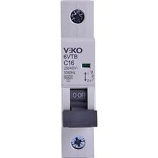 Mabelme Store 6VTB-1C16 Otomatik Sigorta 6ka C Tipi 1 Kutup 16A