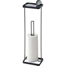 Mabelme Store Prime Reserve 7739 Kağıt Tepsisi ile Kapı, Metal, Siyah, 16 x 12 x 54 cm