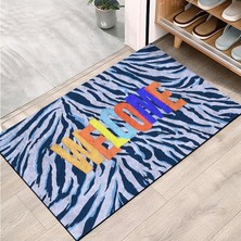 Kapı Önü Paspası - Modern ve Şık Kapı Paspası | Ev, Ofis ve Dış Mekân Kullanımı Için (Renkli Karşılama Welcome) 45X65