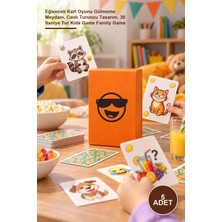 Yenilig 5 Adet Gülersen Içersin Çocuklar – Eğlenceli Kart Oyunu Gülmeme Meydanı, Canlı Turuncu Tasarım, 30 Saniye Tur Kids Game Family Game