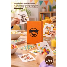 Yenilig 10 Adet Gülersen Içersin Çocuklar – Eğlenceli Kart Oyunu Gülmeme Meydanı, Canlı Turuncu Tasarım, 30 Saniye Tur Kids Game Family Game