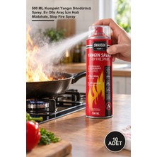 Yenilig 10 Adet Yangın Savar Tüpü Sprey – 500 ml Kompakt Yangın Söndürücü Sprey, Ev Ofis Araç Için Hızlı Müdahale, Stop Fire Spray