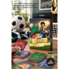 Yenilig 10 Adet Mini Scout – Futbol Temalı Strateji Kart Oyunu, Formasyon ve Transfer Market Kartları, 2-4 Oyuncu, Card Game