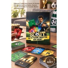 Yenilig 1 Adet Scout – Eğlenceli Futbol Kutu Oyunu ve Strateji Kart Biriktirme (Card Game, Soccer) Teknik Direktörlük ve Transfer Market