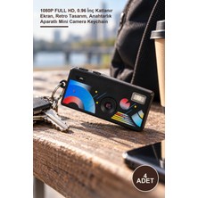 Yenilig 4 Adet Dijital Mini Anahtarlık Kamerası – 1080P Full Hd, 0.96 Inç Katlanır Ekran, Retro Tasarım, Anahtarlık Aparatlı Mini Camera Keychain