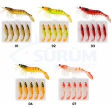 Mutant Captain 3062 Silikon Karides 55CM Suni Yem 5li Kutu