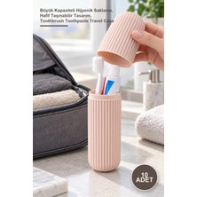Yenilig 10 Adet Diş Fırçası ve Diş Macunu Seyahat Kutusu – Büyük Kapasiteli Hijyenik Saklama, Hafif Taşınabilir Tasarım, Toothbrush Toothpaste Travel Case