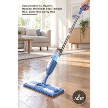 Yenilig 5 Adet Spreyli Mop – Doldurulabilir Su Hazneli, Mandallı Mikrofiber Bezli Temizlik Mop, Sprey Mop Spray Mop