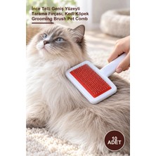 Yenilig 10 Adet Uzun Tüylü Evcil Hayvan Tarağı – Ince Telli Geniş Yüzeyli Tarama Fırçası, Kedi Köpek Grooming Brush Pet Comb