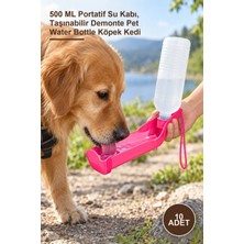 Yenilig 10 Adet Evcil Hayvan Seyahat Suluğu – 500 ml Portatif Su Kabı, Taşınabilir Demonte Pet Water Bottle Köpek Kedi