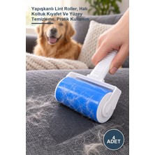 Yenilig 4 Adet Tüy ve Toz Toplama Rulosu – Yapışkanlı Lint Roller, Halı Koltuk Kıyafet ve Yüzey Temizleme, Pratik Kullanım