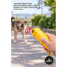 Yenilig 10 Adet Ultrasonik Köpek Kovucu – Taşınabilir Eğitici Cihaz, Ultrasonik Köpek Eğitici, Dog Repeller ve Trainer, Sesli Uyarı