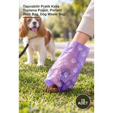 Yenilig 10 Adet Köpek Dışkı Poşeti – Taşınabilir Pratik Kaka Toplama Poşeti, Portatif Walk Bag, Dog Waste Bag