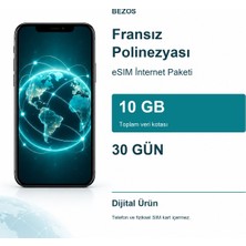TeknoKapsül Fransız Polinezyası Esım Internet Paketi 10 GB 30 Gün