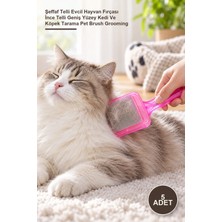 Yenilig 5 Adet Kedi Tüy Toplayıcı Fırça – Şeffaf Telli Evcil Hayvan Fırçası Ince Telli Geniş Yüzey Kedi ve Köpek Tarama Pet Brush Grooming