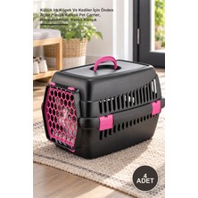 Yenilig 4 Adet Evcil Hayvan Taşıma Çantası – Küçük Irk Köpek ve Kediler Için Önden Açılır Plastik Kafesli Pet Carrier, Havalandırmalı, Renkli Karışık