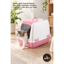 Yenilig 5 Adet Kapalı Kedi Tuvaleti – Üstten Açılır Kapaklı Küçük Boy, Koku Hapsedici Tasarım, Top-Entry Litter Box Cat Toilet