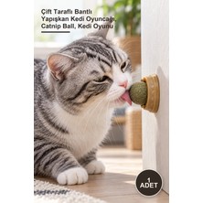 Yenilig 1 Adet Kedi Otu Oyun Topu – Çift Taraflı Bantlı Yapışkan Kedi Oyuncağı, Catnip Ball, Kedi Oyunu