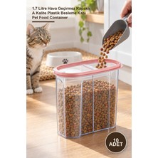 Yenilig 10 Adet Evcil Hayvan Mama Kabı – 1.7 Litre Hava Geçirmez Kapaklı A Kalite Plastik Besleme Kabı Pet Food Container