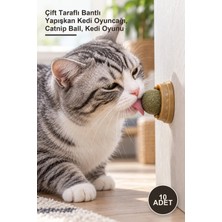 Yenilig 10 Adet Kedi Otu Oyun Topu – Çift Taraflı Bantlı Yapışkan Kedi Oyuncağı, Catnip Ball, Kedi Oyunu