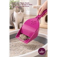 Yenilig 3 Adet Kapaklı Kedi Tuvalet Küreği – Kapaklı Kum Küreği, Plastik Tasarım, Kolay Temizlik ve Koku Ayrıştırma, Cat Litter Scoop