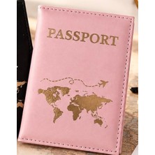 Silpus Pasaport Kılıfı Cüzdanı Tekli Pembe