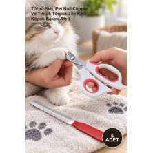 Yenilig 5 Adet Evcil Hayvan Tırnak Makası – Törpü Seti, Pet Nail Clipper ve Tırnak Törpüsü Ile Kedi Köpek Bakım Aleti