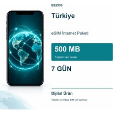 Türkiye Esım Internet Paketi 500 MB 7 Gün