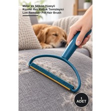 Yenilig 1 Adet Çift Taraflı Tüy Toparlayıcı Aparat – Metal ve Silikon Yüzeyli Kıyafet Halı Koltuk Temizleyici Lint Remover Pet Hair Brush
