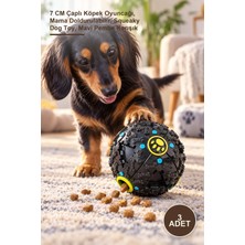 Yenilig 3 Adet Sesli Mama Oyun Topu – 7 cm Çaplı Köpek Oyuncağı, Mama Doldurulabilir, Squeaky Dog Toy, Mavi Pembe Karışık