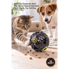 Yenilig 10 Adet Sesli Mama Bulma Oyuncağı – Isırılmaya Dayanıklı Akıllı Top, Mama Hazneli Interaktif Kedi Köpek, Toy Cat Dog