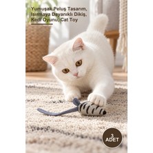 Yenilig 3 Adet Peluş Fare Kedi Oyuncağı – Yumuşak Peluş Tasarım, Isırmaya Dayanıklı Dikiş, Kedi Oyunu, Cat Toy