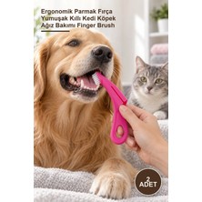 Yenilig 2 Adet Evcil Hayvan Diş Fırçası – Ergonomik Parmak Fırça Yumuşak Kıllı Kedi Köpek Ağız Bakımı Finger Brush