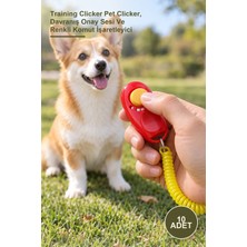 Yenilig 10 Adet Köpek Eğitimi Clicker – Training Clicker Pet Clicker, Davranış Onay Sesi ve Renkli Komut Işaretleyici