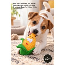 Yenilig 4 Adet Sevimli Mısır Köpek Oyuncağı – Vinil Sesli Squeaky Toy, 10 cm Uzunlukta, Isırılabilir Çiğneme Oyuncağı, Oyun ve Dikkat Çekici
