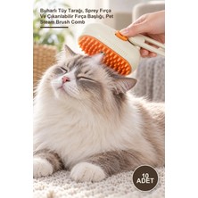 Yenilig 10 Adet Kedi Köpek Buharlı Pet Tarağı – Buharlı Tüy Tarağı, Sprey Fırça ve Çıkarılabilir Fırça Başlığı, Pet Steam Brush Comb