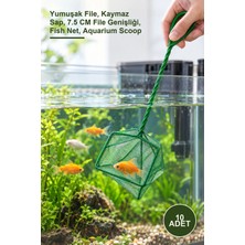 Yenilig 10 Adet Akvaryum Balık Kepçesi – Yumuşak File, Kaymaz Sap, 7.5 cm File Genişliği, Fish Net, Aquarium Scoop