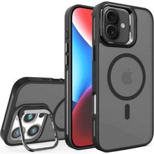 TeknoKapsül iPhone 16 Plus Flet Lens Magsafe Kapak - Siyah