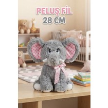 Farbu Oyuncak Peluş Sevimli Fil Mavi 50 cm Sevimli Konforlu: Peluş Uyku Yastığı Sarılma Arkadaşı Dekoratif Oyuncak