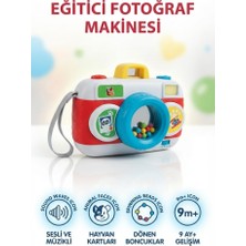 Farbu Oyuncak Clemento-Ni 4 Dilli Gelişim Destekli Müzikli Hayvan Kartlı 12 cm Öğretici Oyuncak Fotoğraf Makinesi