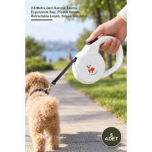 Yenilig 5 Adet Sevimli Otomatik Köpek Gezdirme Tasması – 2.5 Metre Geri Sarımlı Tasma, Ergonomik Sap, Plastik Gövde, Retractable Leash, Köpek Gezdirici