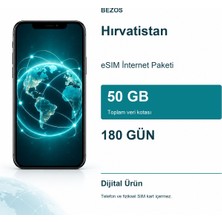 Hırvatistan Esım Internet Paketi 50 GB 180 Gün