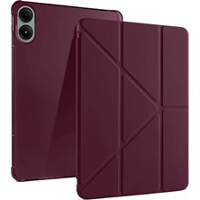 TeknoKapsül Xiaomi Redmi Pad Pro 12.1 Kılıf Kalemlikli Mars Tablet Kılıfı - Mürdüm