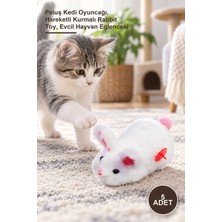 Yenilig 5 Adet Kurmalı Tavşan Oyuncak – Peluş Kedi Oyuncağı, Hareketli Kurmalı Rabbit Toy, Evcil Hayvan Eğlencesi