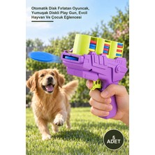 Yenilig 5 Adet Disk Atan Oyuncak Tabanca – Otomatik Disk Fırlatan Oyuncak, Yumuşak Diskli Play Gun, Evcil Hayvan ve Çocuk Eğlencesi