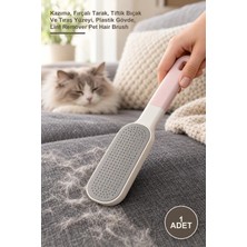 Yenilig 1 Adet 4'ü 1 Arada Tüy Toplama Fırçası – Kazıma, Fırçalı Tarak, Tiftik Bıçak ve Tıraş Yüzeyi, Plastik Gövde, Lint Remover Pet Hair Brush