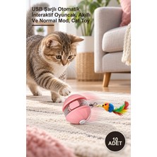 Yenilig 10 Adet Şarjlı Hareketli Kedi Topu – USB Şarjlı Otomatik Interaktif Oyuncak, Akıllı ve Normal Mod, Cat Toy