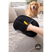 Yenilig 3 Adet Tüy Toplama Eldiveni – Yeni Nesil Mikrofiber Çift Yönlü Yüzeyle Evcil Hayvan Tüy Temizleme Kullanımı, Pet Hair Glove, Fur Remover